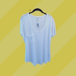 Z Supply White T-shirt with Pocket NWT L
